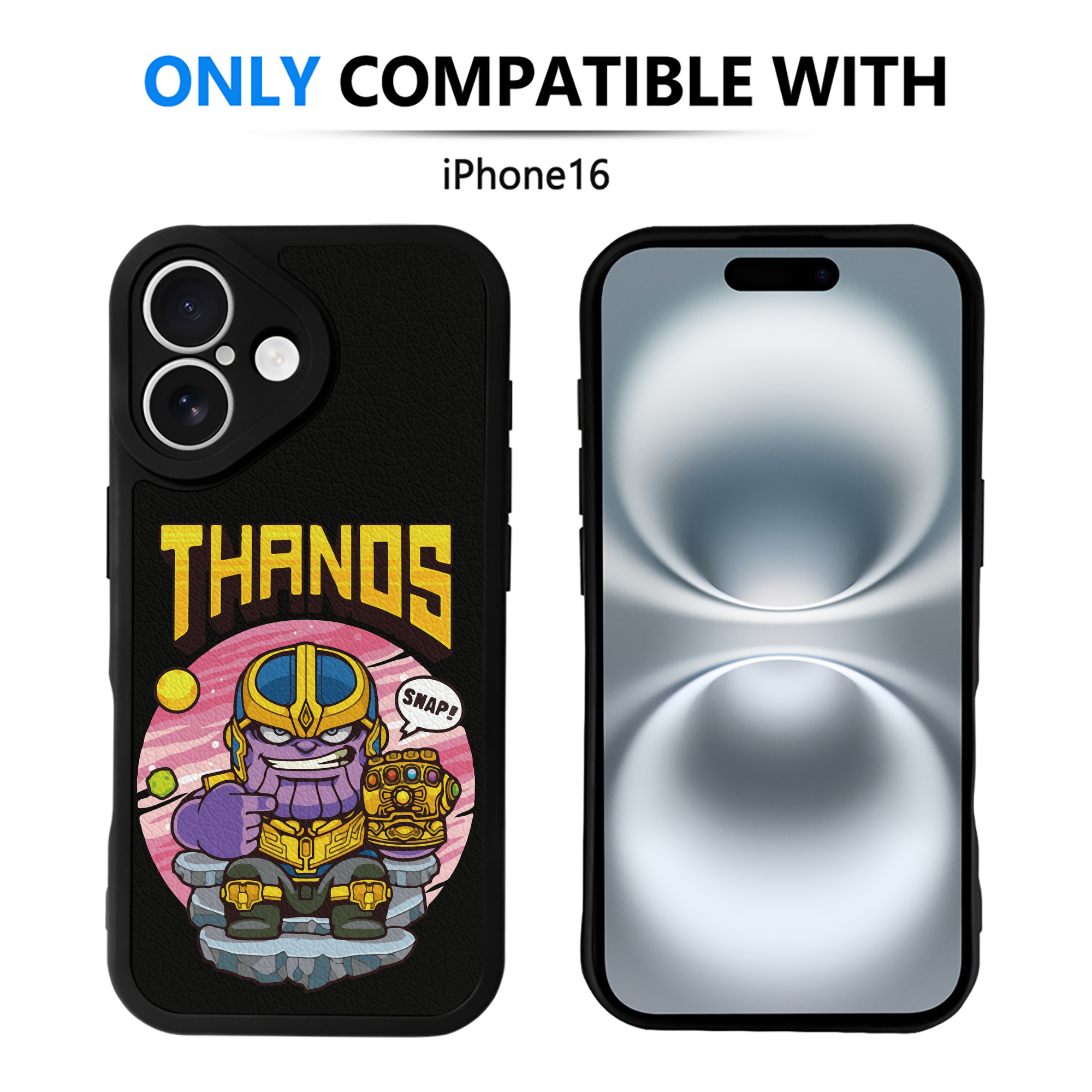 （画像用） アベンジャーズ The Avengers 【iPhone 16シリーズ対応】シリコンスマホケース（レザー調） 材質：シリコン